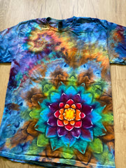 Medium Shirt | Special Tie Dye Shirt | Psychedelic T Shirt | Galaxy Ice Dye Shirt | Festival Shirt | Mandala Psytrance Shirt | Geode Tie Dye