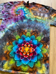 Medium Shirt | Special Tie Dye Shirt | Psychedelic T Shirt | Galaxy Ice Dye Shirt | Festival Shirt | Mandala Psytrance Shirt | Geode Tie Dye