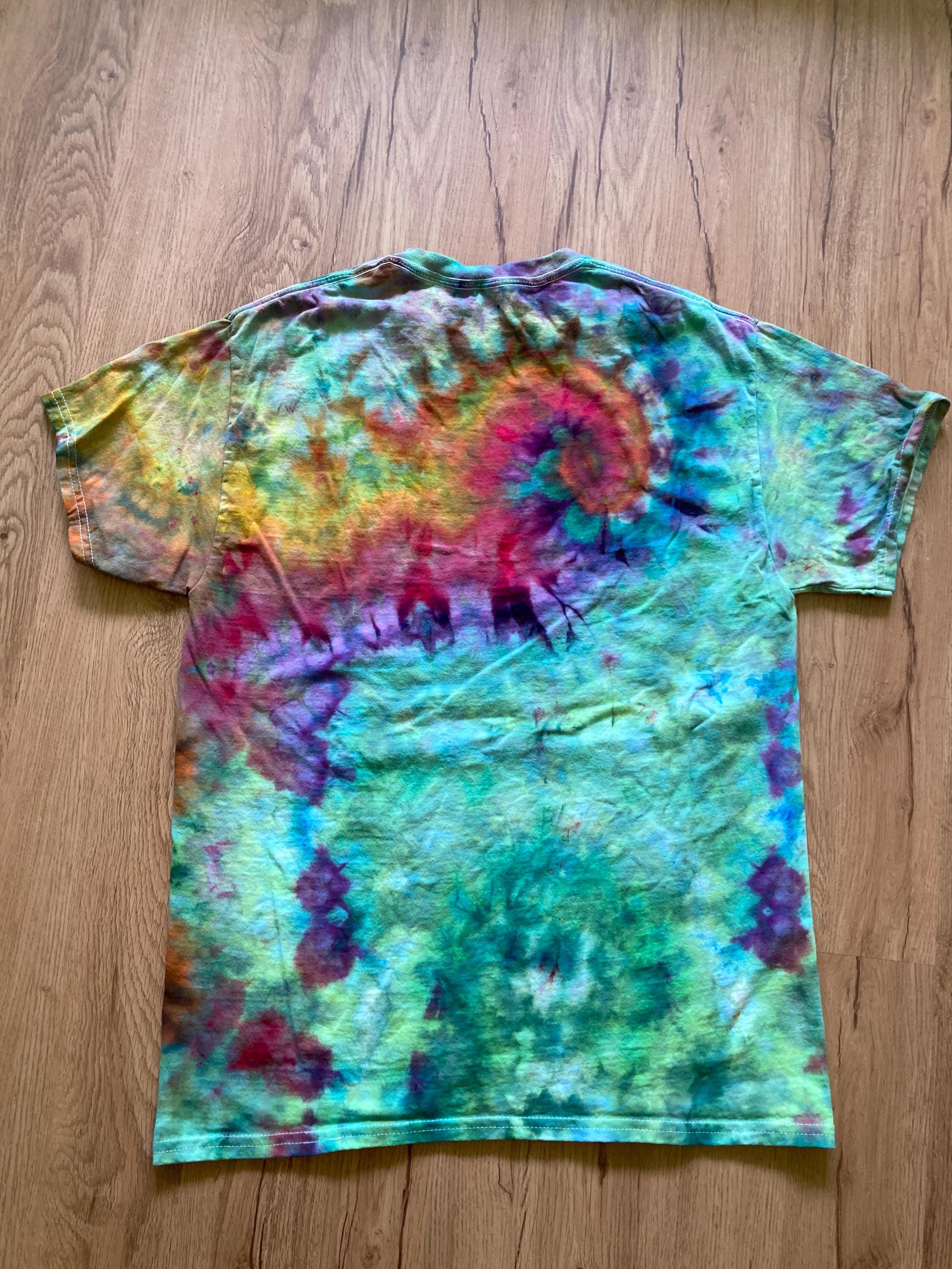 Medium Shirt | Special Tie Dye Shirt | Psychedelic T Shirt | Galaxy Ice Dye Shirt | Festival Shirt | Mandala Psytrance Shirt | Geode Tie Dye