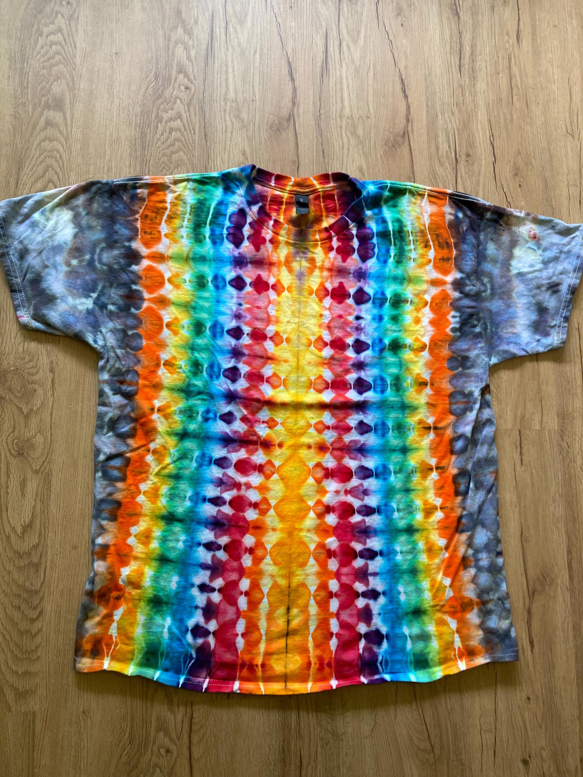 Xl Shirt | fractal Tie Dye Shirt | Psychedelic T Shirt | Galaxy Ice Dye Shirt | Festival Shirt | Mandala Psytrance Shirt | Geode Tie Dye