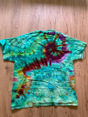 Xl Shirt | Special Tie Dye Shirt | Psychedelic T Shirt | Galaxy Ice Dye Shirt | Festival Shirt | Mandala Psytrance Shirt | Geode Tie Dye