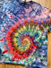 3XL Shirt | Spiral Tie Dye Shirt | Psychedelic T Shirt | Galaxy Ice Dye Shirt | Festival Shirt | Mandala Psytrance Shirt | Geode Tie Dye