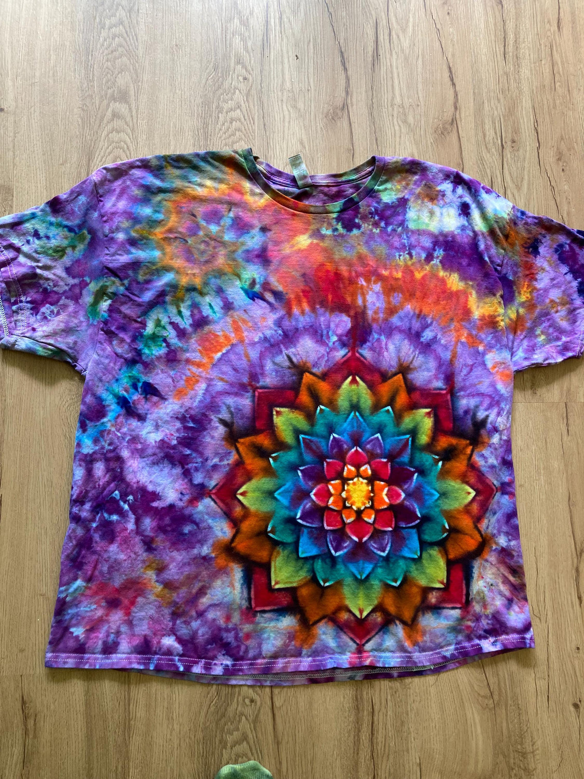 3XL Shirt | Special Tie Dye Shirt | Psychedelic T Shirt | Galaxy Ice Dye Shirt | Festival Shirt | Mandala Psytrance Shirt | Geode Tie Dye