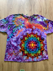 3XL Shirt | Special Tie Dye Shirt | Psychedelic T Shirt | Galaxy Ice Dye Shirt | Festival Shirt | Mandala Psytrance Shirt | Geode Tie Dye