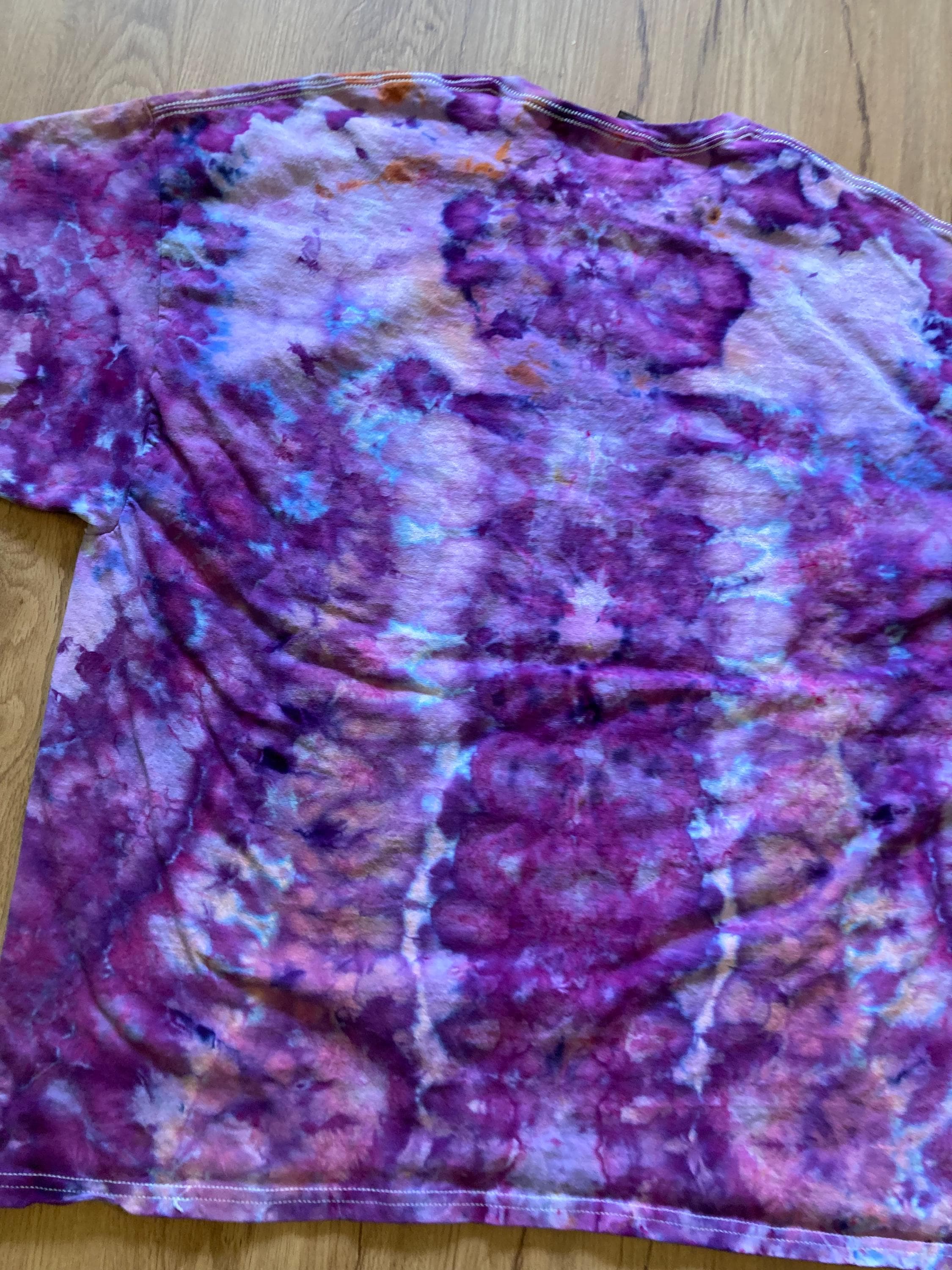 3XL Shirt | Lotus Tie Dye Shirt | Psychedelic T Shirt | Galaxy Ice Dye Shirt | Festival Shirt | Mandala Psytrance Shirt | Geode Tie Dye