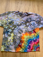 3XL Shirt | Lotus Tie Dye Shirt | Psychedelic T Shirt | Galaxy Ice Dye Shirt | Festival Shirt | Mandala Psytrance Shirt | Geode Tie Dye