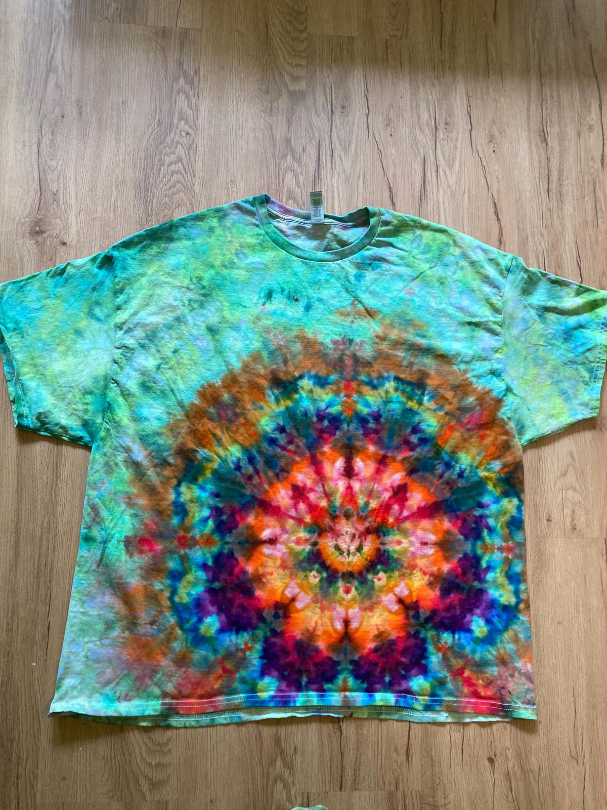 3XL Shirt | Lotus Tie Dye Shirt | Psychedelic T Shirt | Galaxy Ice Dye Shirt | Festival Shirt | Mandala Psytrance Shirt | Geode Tie Dye