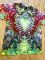 Large Shirt | Fractal Tie Dye Shirt | Psychedelic T Shirt | Galaxy Ice Dye Shirt | Festival Shirt | Mandala Psytrance Shirt | Geode Tie Dye