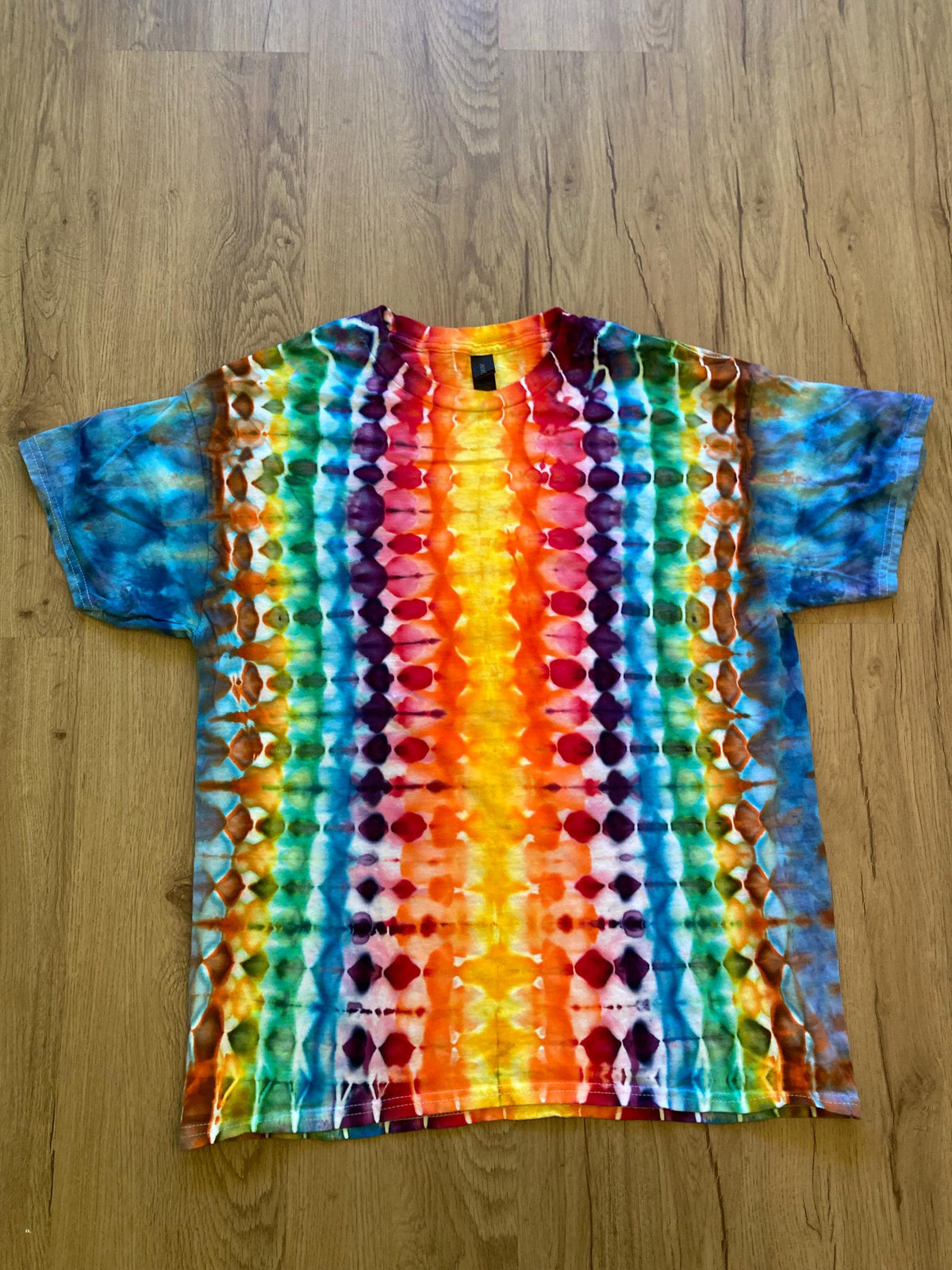 Large Shirt | Fractal Tie Dye Shirt | Psychedelic T Shirt | Galaxy Ice Dye Shirt | Festival Shirt | Mandala Psytrance Shirt | Geode Tie Dye