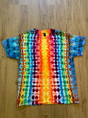 Large Shirt | Fractal Tie Dye Shirt | Psychedelic T Shirt | Galaxy Ice Dye Shirt | Festival Shirt | Mandala Psytrance Shirt | Geode Tie Dye