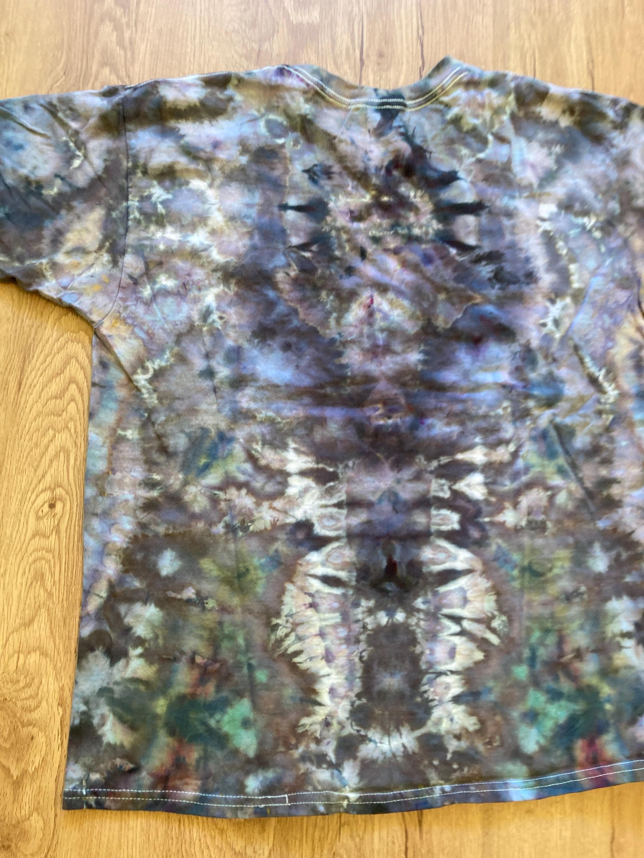 Large Shirt | Lotus Tie Dye Shirt | Psychedelic T Shirt | Galaxy Ice Dye Shirt | Festival Shirt | Mandala Psytrance Shirt | Geode Tie Dye