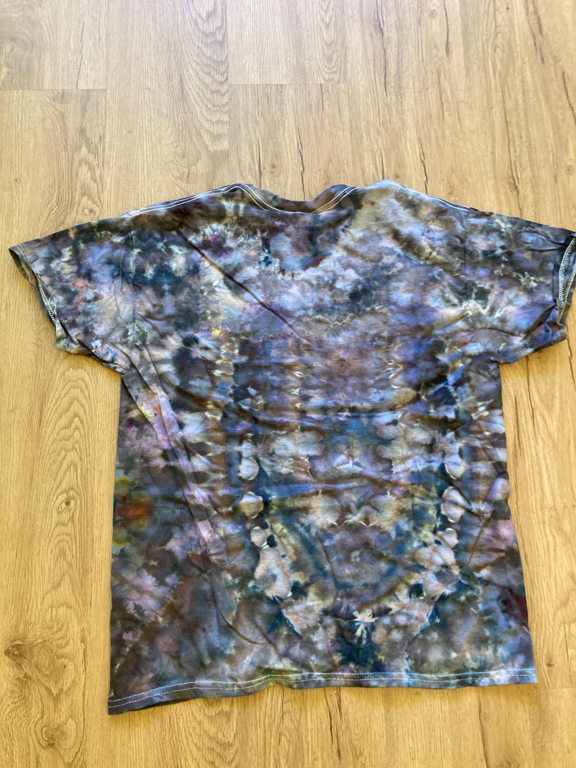 Large Shirt | Lotus Tie Dye Shirt | Psychedelic T Shirt | Galaxy Ice Dye Shirt | Festival Shirt | Mandala Psytrance Shirt | Geode Tie Dye