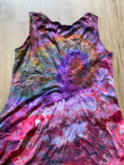 Large  Special Tie Dye dress Psychedelic  kaleidoscopic burst mandala flower Galaxy