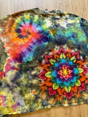 5XL Shirt | Special Tie Dye Shirt | Psychedelic T Shirt | Galaxy Ice Dye Shirt | Festival Shirt | Mandala Psytrance Shirt | Geode Tie Dye