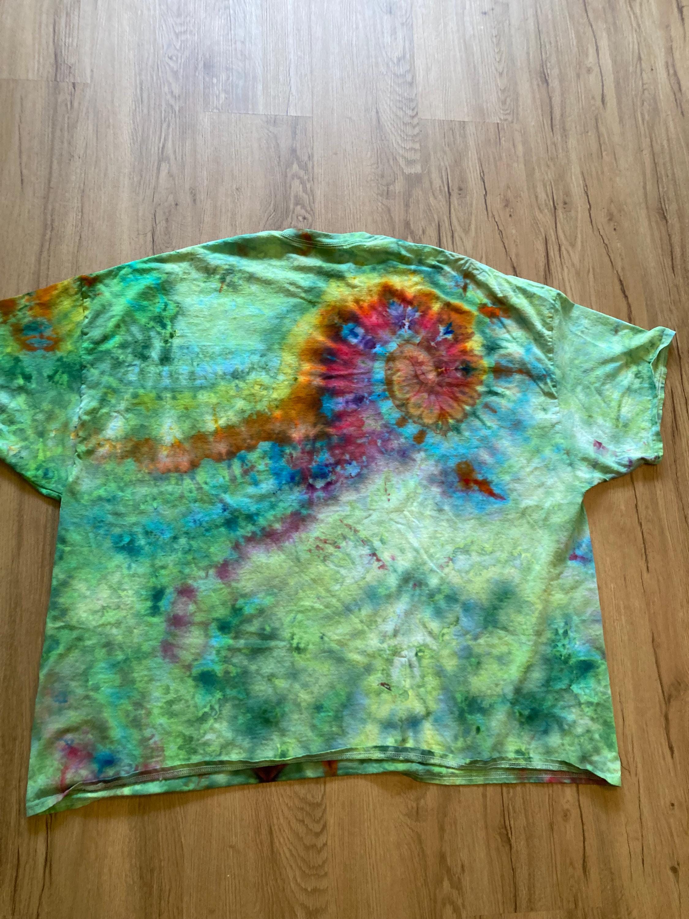 5XL Shirt | Special Tie Dye Shirt | Psychedelic T Shirt | Galaxy Ice Dye Shirt | Festival Shirt | Mandala Psytrance Shirt | Geode Tie Dye