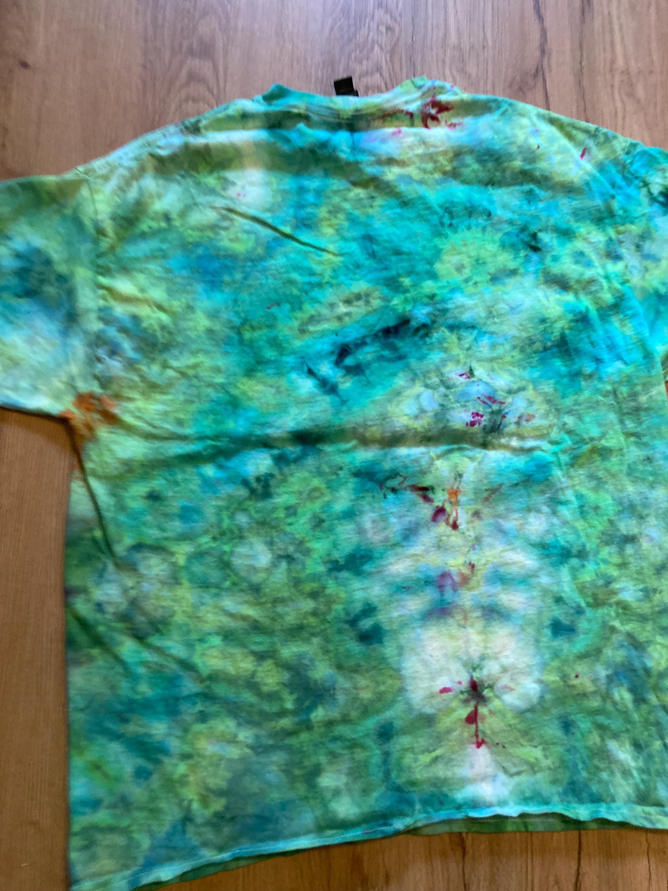 Xl Shirt | Mandala Tie Dye Shirt | Psychedelic T Shirt | Galaxy Ice Dye Shirt | Festival Shirt | Mandala Psytrance Shirt | Geode Tie Dye
