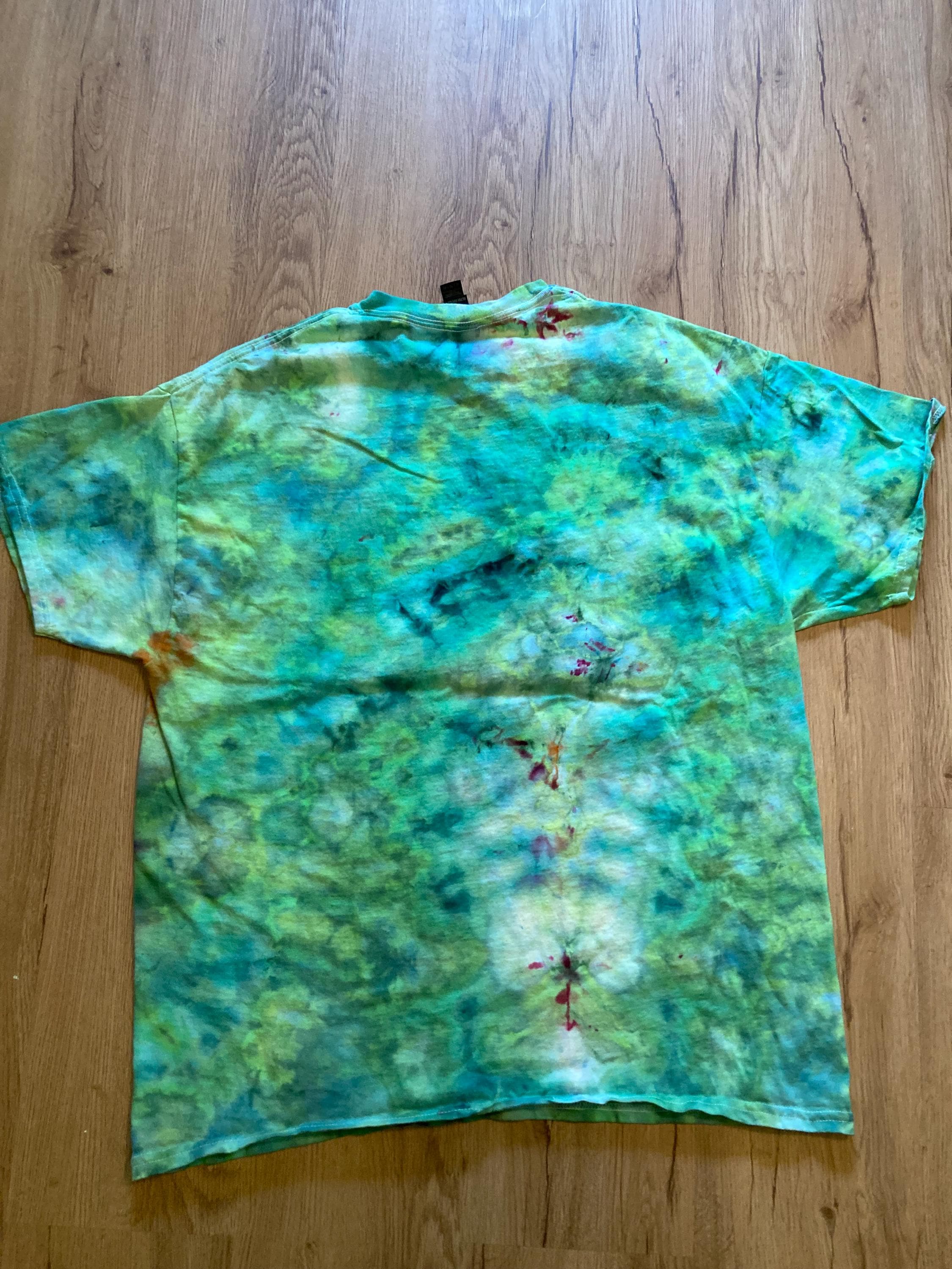 Xl Shirt | Mandala Tie Dye Shirt | Psychedelic T Shirt | Galaxy Ice Dye Shirt | Festival Shirt | Mandala Psytrance Shirt | Geode Tie Dye