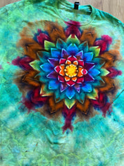 Xl Shirt | Mandala Tie Dye Shirt | Psychedelic T Shirt | Galaxy Ice Dye Shirt | Festival Shirt | Mandala Psytrance Shirt | Geode Tie Dye