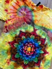 Xl Shirt | Special Tie Dye Shirt | Psychedelic T Shirt | Galaxy Ice Dye Shirt | Festival Shirt | Mandala Psytrance Shirt | Geode Tie Dye