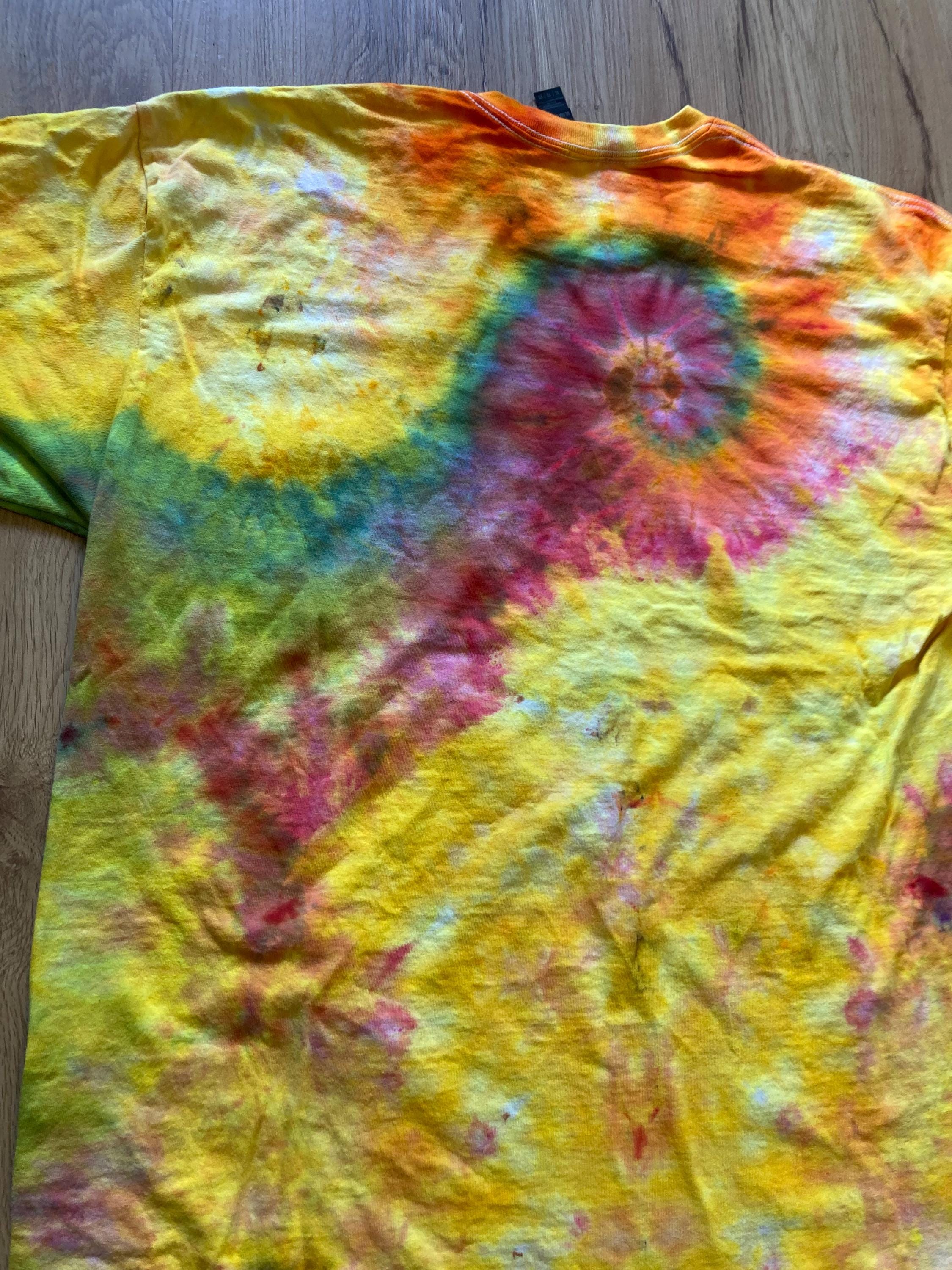 Xl Shirt | Special Tie Dye Shirt | Psychedelic T Shirt | Galaxy Ice Dye Shirt | Festival Shirt | Mandala Psytrance Shirt | Geode Tie Dye