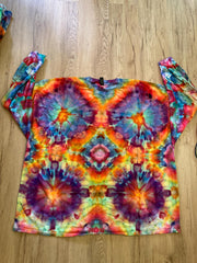 5XL Shirt | Handmade Spiral Swirl Shirt | Trippy Tie Dye Tee | Super Spiral Shirt | Oversized Tee | Psychedelic Shirt | Long Sleeve Yoga Tee