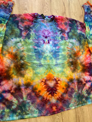 5XL Shirt | Handmade Spiral Swirl Shirt | Trippy Tie Dye Tee | Super Spiral Shirt | Oversized Tee | Psychedelic Shirt | Long Sleeve Yoga Tee