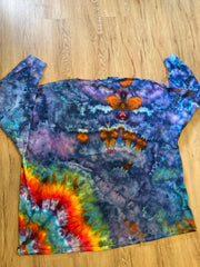 5XL Shirt | Handmade Special Mandala Shirt | Trippy Tie Dye | Lotus Flower Shirt | Oversized Tee | Psychedelic Shirt | Long Sleeve Yoga Tee