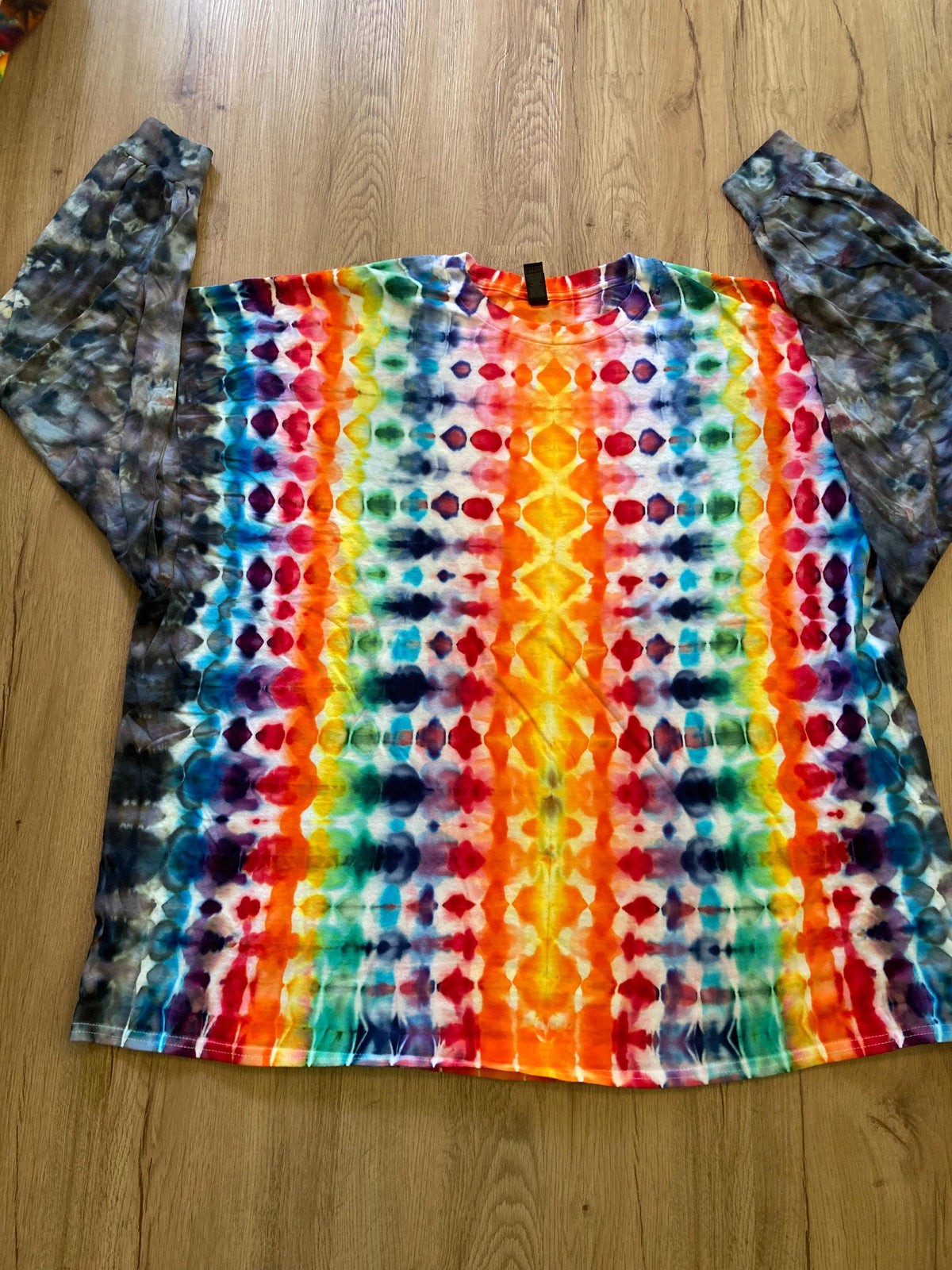 5XL Shirt | Handmade Spiral Swirl Shirt | Trippy Tie Dye Tee | Super Spiral Shirt | Oversized Tee | Psychedelic Shirt | Long Sleeve Yoga Tee