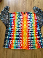 5XL Shirt | Handmade Spiral Swirl Shirt | Trippy Tie Dye Tee | Super Spiral Shirt | Oversized Tee | Psychedelic Shirt | Long Sleeve Yoga Tee