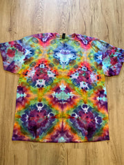 2Xl | fractal Tie Dye Shirt | Psychedelic T Shirt | Galaxy Ice Dye Shirt | Festival Shirt | Mandala Psytrance Shirt | Geode Tie Dye