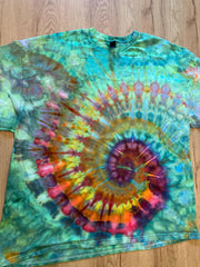 2Xl | Spiral Swirl Tie Dye Shirt | Psychedelic T Shirt | Galaxy Ice Dye Shirt | Festival Shirt | Mandala Psytrance Shirt | Geode Tie Dye