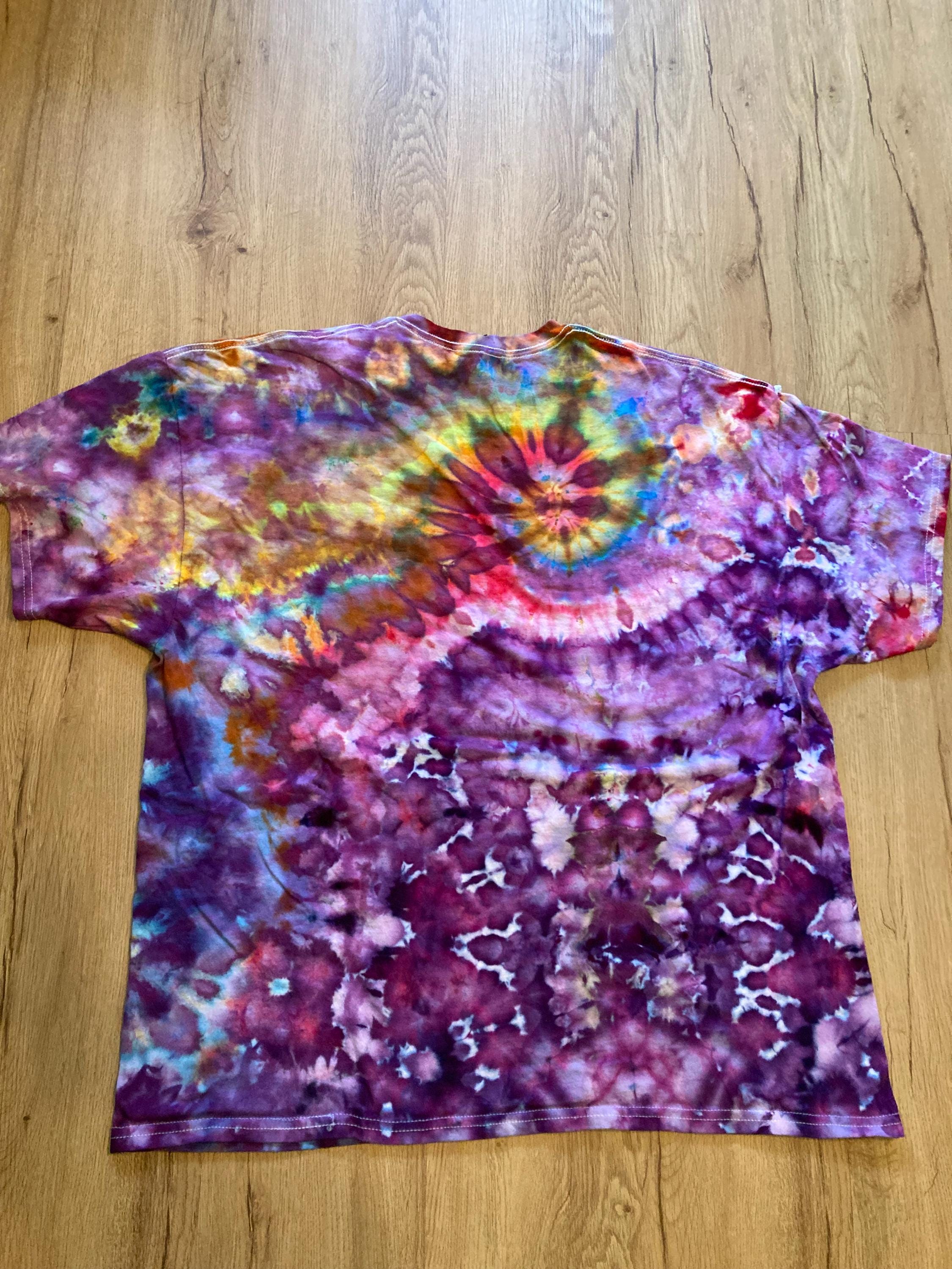 2Xl | Special Tie Dye Shirt | Psychedelic T Shirt | Galaxy Ice Dye Shirt | Festival Shirt | Mandala Psytrance Shirt | Geode Tie Dye