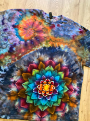 2Xl | Special Tie Dye Shirt | Psychedelic T Shirt | Galaxy Ice Dye Shirt | Festival Shirt | Mandala Psytrance Shirt | Geode Tie Dye