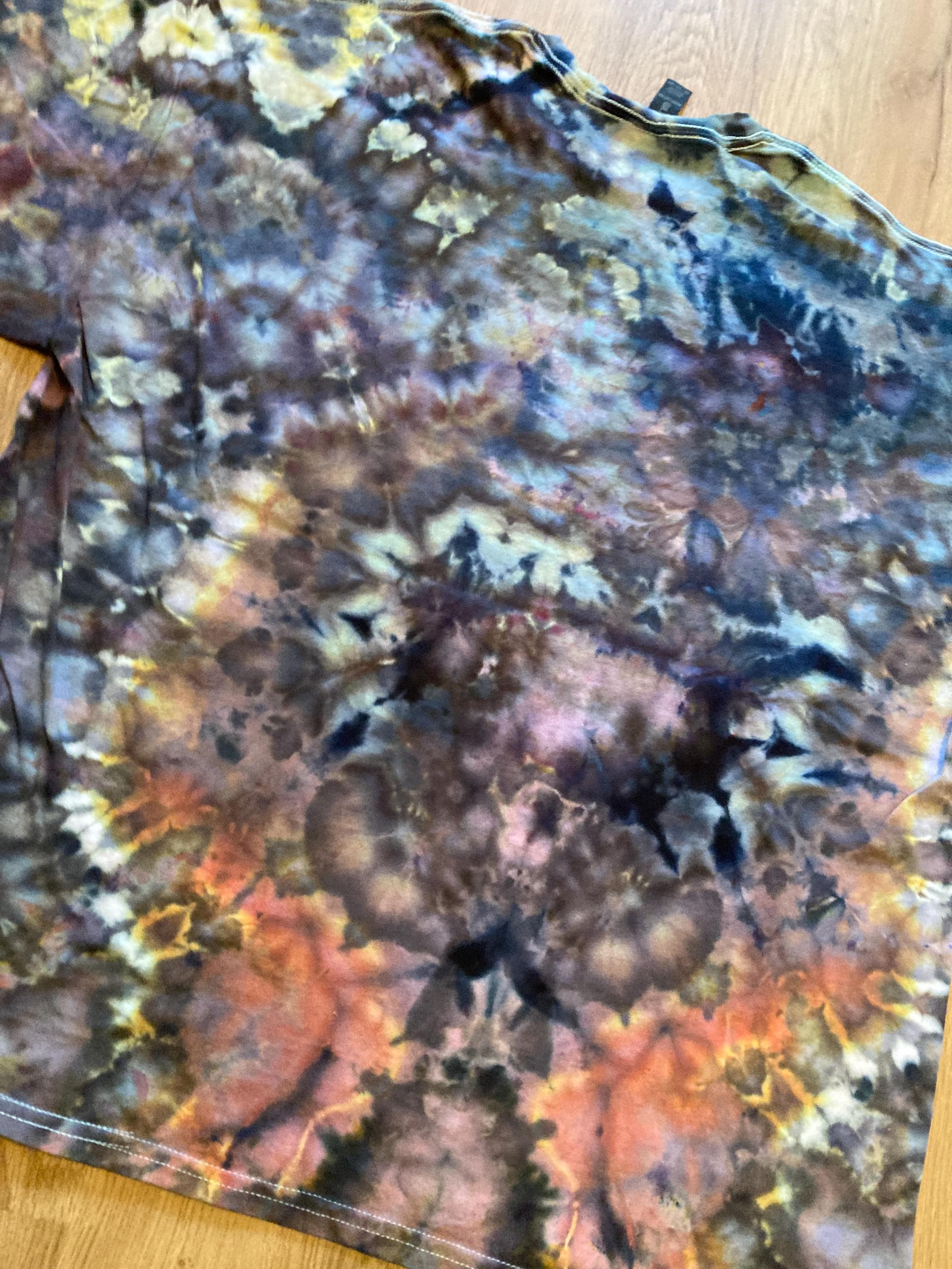 2Xl | Lotus Tie Dye Shirt | Psychedelic T Shirt | Galaxy Ice Dye Shirt | Festival Shirt | Mandala Psytrance Shirt | Geode Tie Dye