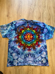 2Xl | Lotus Tie Dye Shirt | Psychedelic T Shirt | Galaxy Ice Dye Shirt | Festival Shirt | Mandala Psytrance Shirt | Geode Tie Dye