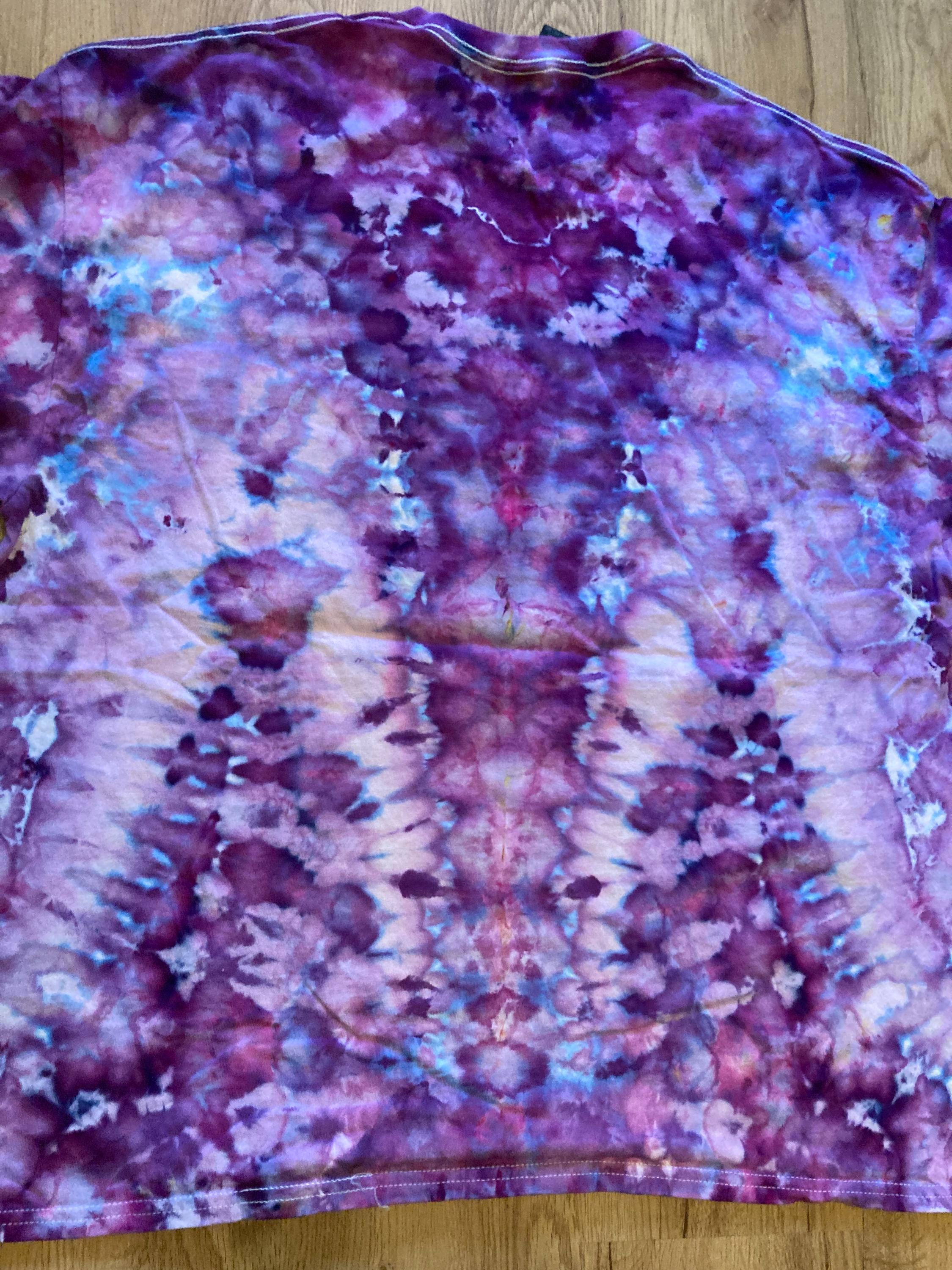 2Xl | Lotus Tie Dye Shirt | Psychedelic T Shirt | Galaxy Ice Dye Shirt | Festival Shirt | Mandala Psytrance Shirt | Geode Tie Dye