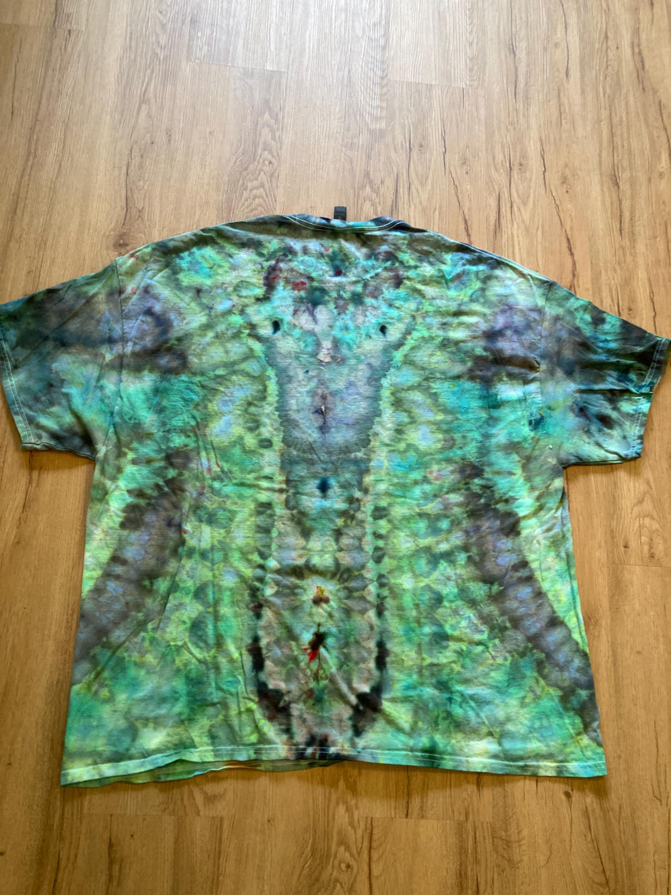 4XL | Lotus Tie Dye Shirt | Psychedelic T Shirt | Galaxy Ice Dye Shirt | Festival Shirt | Mandala Psytrance Shirt | Geode Tie Dye