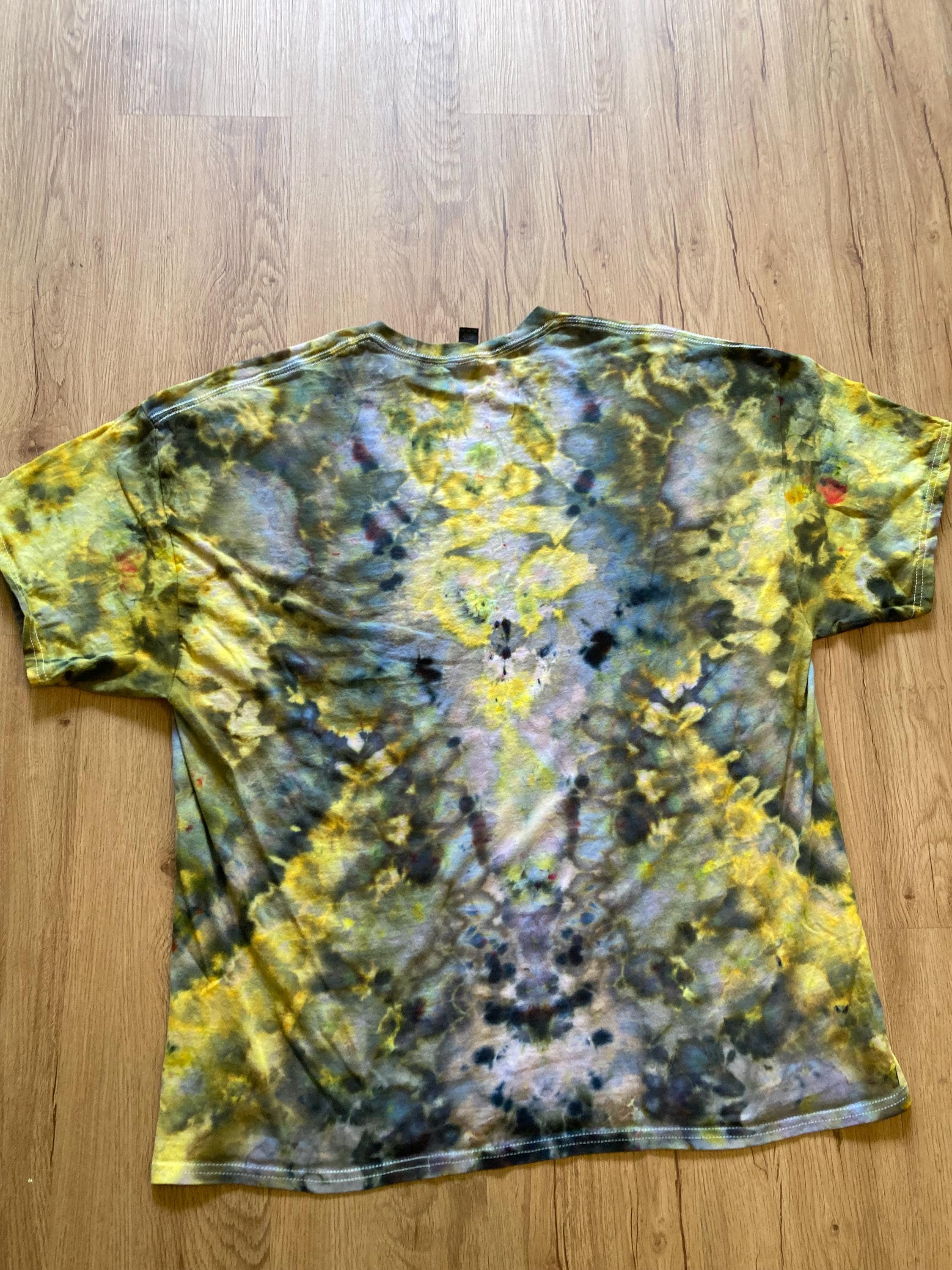 2Xl | Lotus Tie Dye Shirt | Psychedelic T Shirt | Galaxy Ice Dye Shirt | Festival Shirt | Mandala Psytrance Shirt | Geode Tie Dye