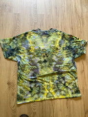 2Xl | Lotus Tie Dye Shirt | Psychedelic T Shirt | Galaxy Ice Dye Shirt | Festival Shirt | Mandala Psytrance Shirt | Geode Tie Dye
