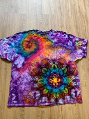 3XL Shirt | Special Tie Dye Shirt | Psychedelic T Shirt | Galaxy Ice Dye Shirt | Festival Shirt | Mandala Psytrance Shirt | Geode Tie Dye