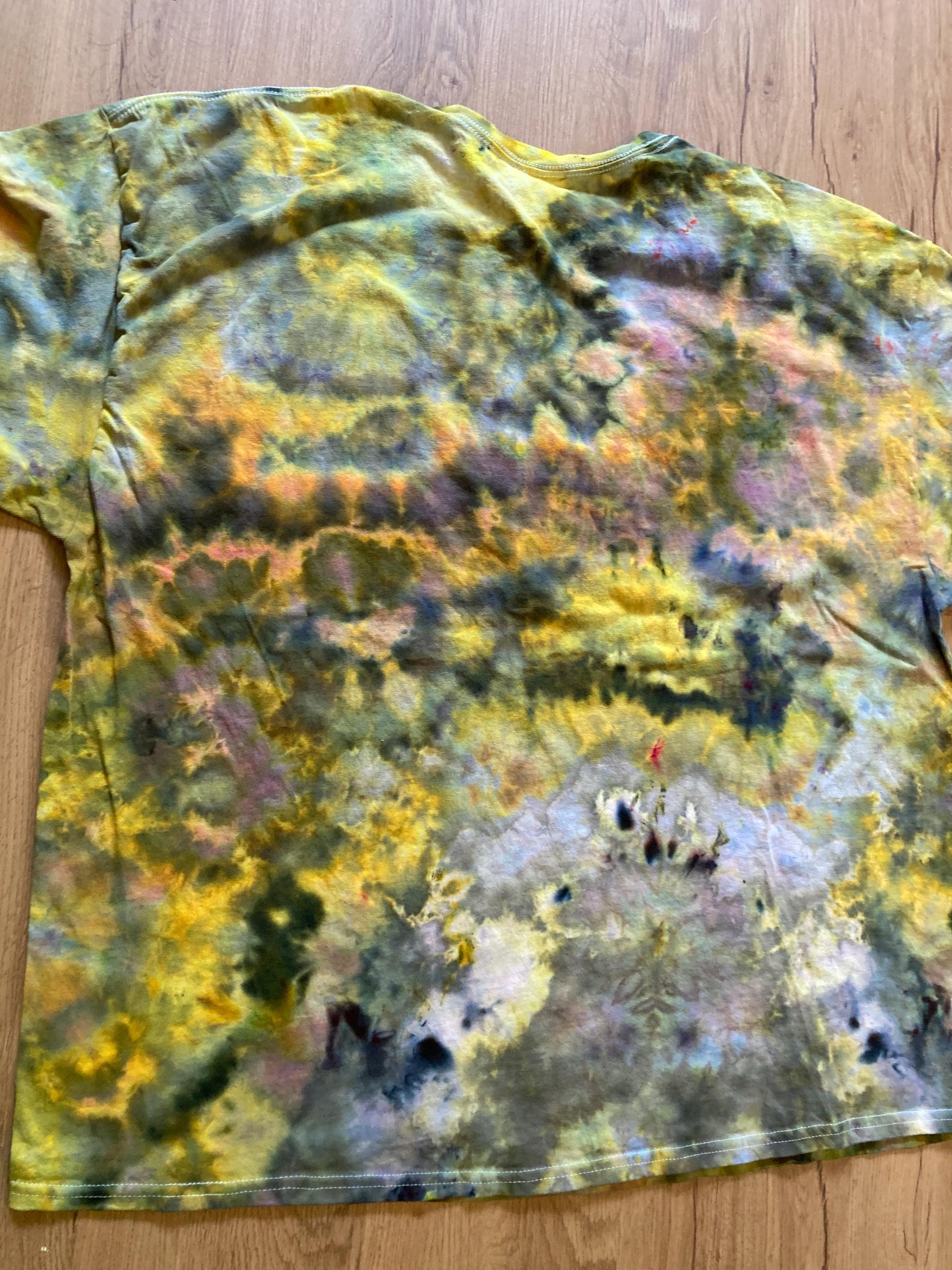 3XL Shirt | Lotus Tie Dye Shirt | Psychedelic T Shirt | Galaxy Ice Dye Shirt | Festival Shirt | Mandala Psytrance Shirt | Geode Tie Dye