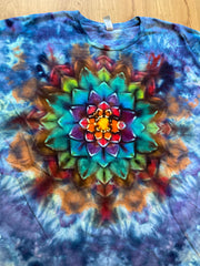 3XL Shirt | Lotus Tie Dye Shirt | Psychedelic T Shirt | Galaxy Ice Dye Shirt | Festival Shirt | Mandala Psytrance Shirt | Geode Tie Dye