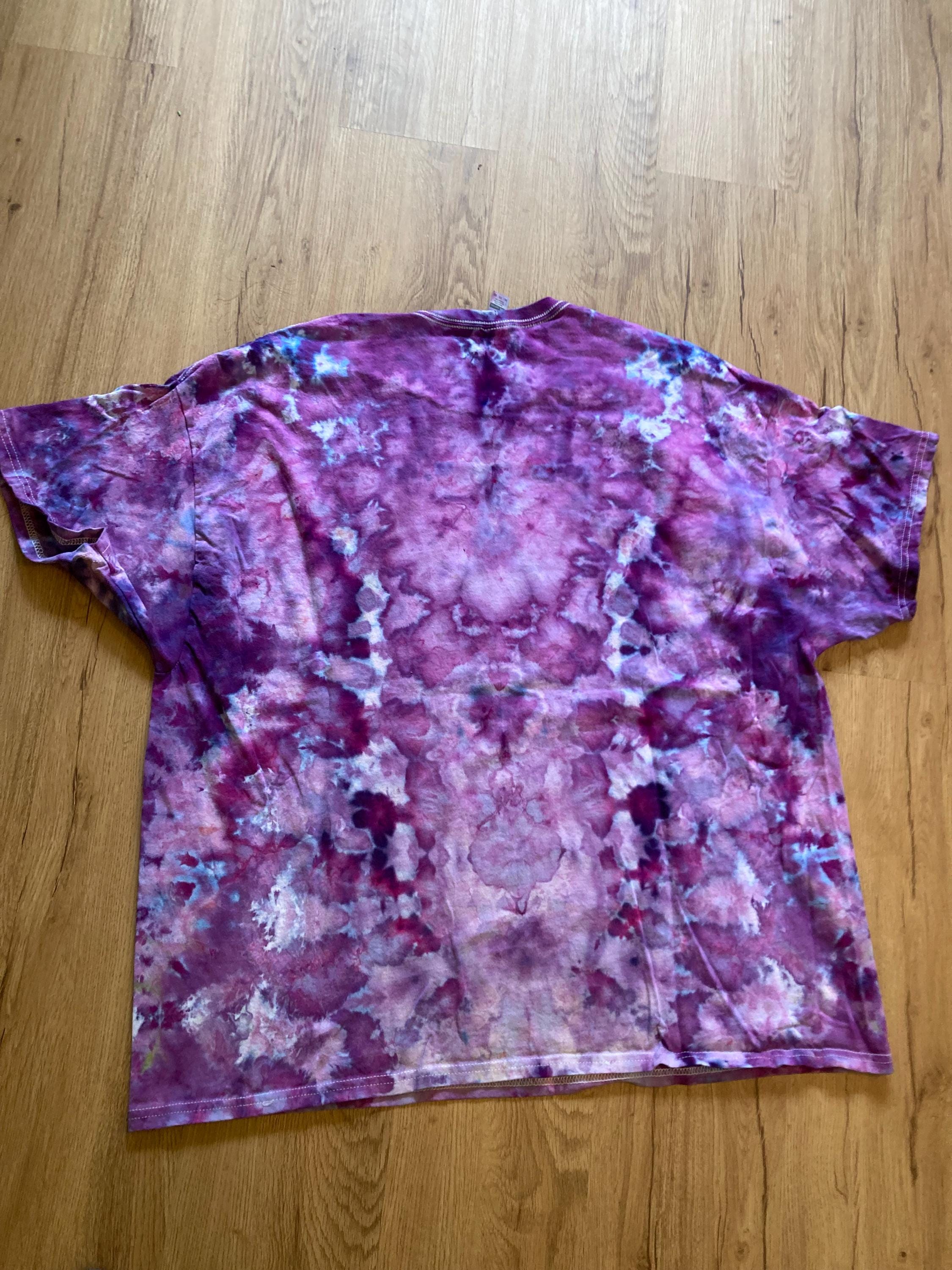 3XL Shirt | Lotus Tie Dye Shirt | Psychedelic T Shirt | Galaxy Ice Dye Shirt | Festival Shirt | Mandala Psytrance Shirt | Geode Tie Dye