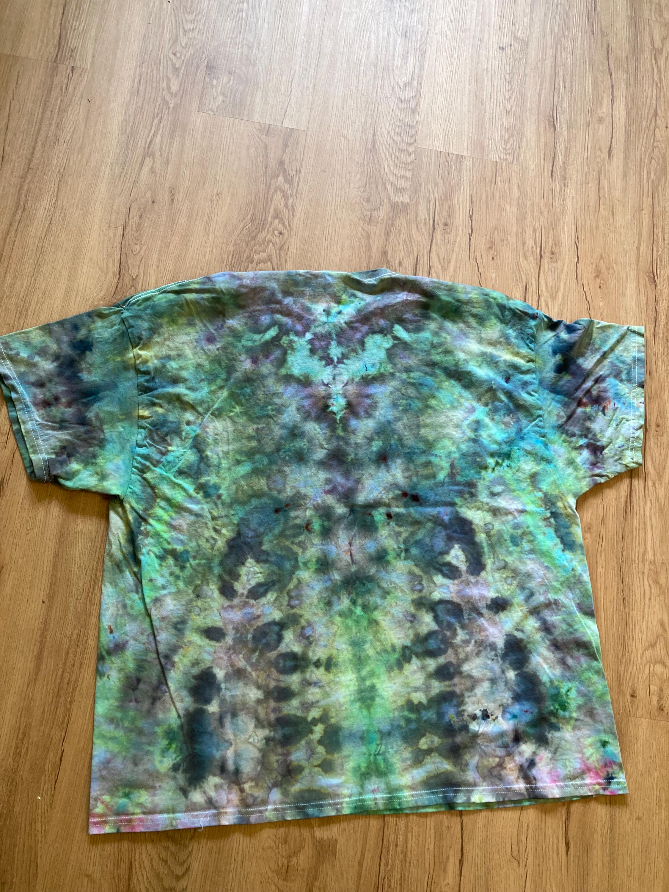 3XL Shirt | Lotus Tie Dye Shirt | Psychedelic T Shirt | Galaxy Ice Dye Shirt | Festival Shirt | Mandala Psytrance Shirt | Geode Tie Dye