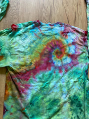 Large Shirt | Handmade Special Mandala Shirt | Trippy Tie Dye | Lotus Flower Shirt | Oversized Tee| Psychedelic Shirt | Long Sleeve Yoga Tee