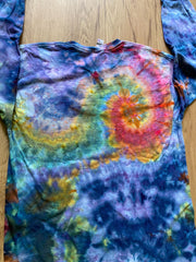 Large Shirt | Handmade Special Mandala Shirt | Trippy Tie Dye | Lotus Flower Shirt | Oversized Tee| Psychedelic Shirt | Long Sleeve Yoga Tee