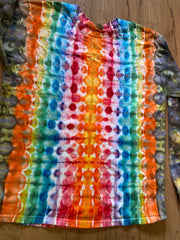 Large Shirt | Handmade fractal Shirt | Trippy Tie Dye Tee | Lotus Flower Shirt | Oversized Tee | Psychedelic Shirt | Long Sleeve Yoga Tee