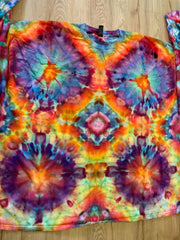 5XL Shirt | Handmade Spiral Swirl Shirt | Trippy Tie Dye Tee | Super Spiral Shirt | Oversized Tee | Psychedelic Shirt | Long Sleeve Yoga Tee