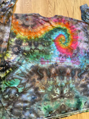 5XL Shirt | Handmade Special Mandala Shirt | Trippy Tie Dye | Lotus Flower Shirt | Oversized Tee | Psychedelic Shirt | Long Sleeve Yoga Tee