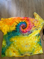 5XL Shirt | Handmade Special Mandala Shirt | Trippy Tie Dye | Lotus Flower Shirt | Oversized Tee | Psychedelic Shirt | Long Sleeve Yoga Tee